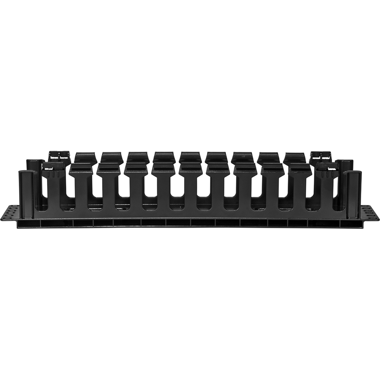 2U Horizontal Cable Manager with Pass-Through