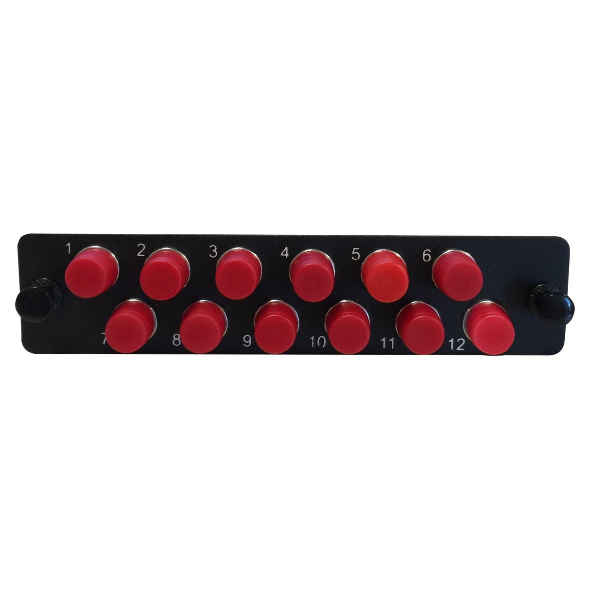 LGX Fiber Adapter Panel; 12 FC Simplex Adapters/Ports