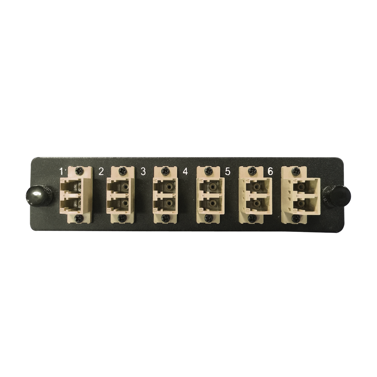 LGX Fiber Adapter Panel; 6 LC Duplex Adapters/Ports