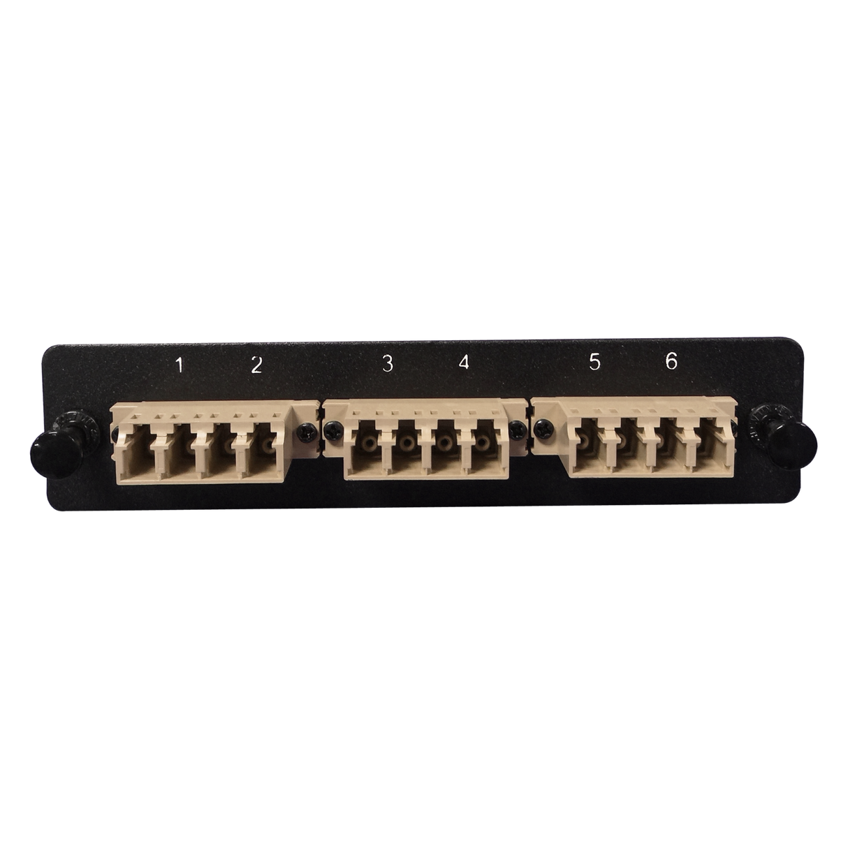 LGX Fiber Adapter Panel; 3 LC Quad Adapters/Ports