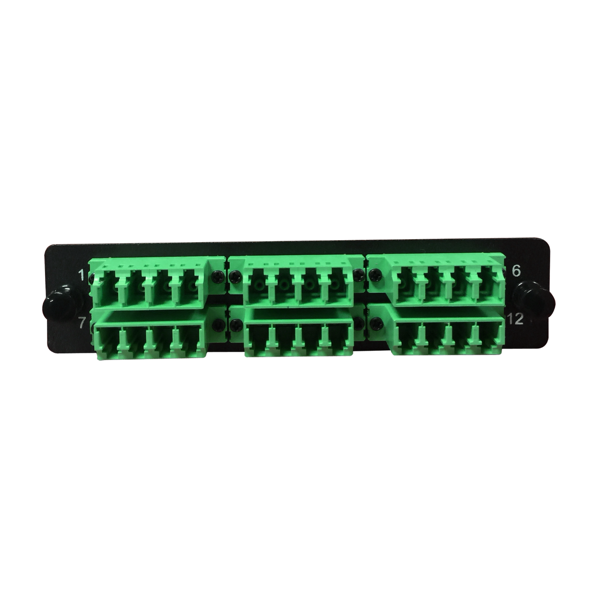 LGX Fiber Adapter Panel; 6 LC Quad Adapters/Ports