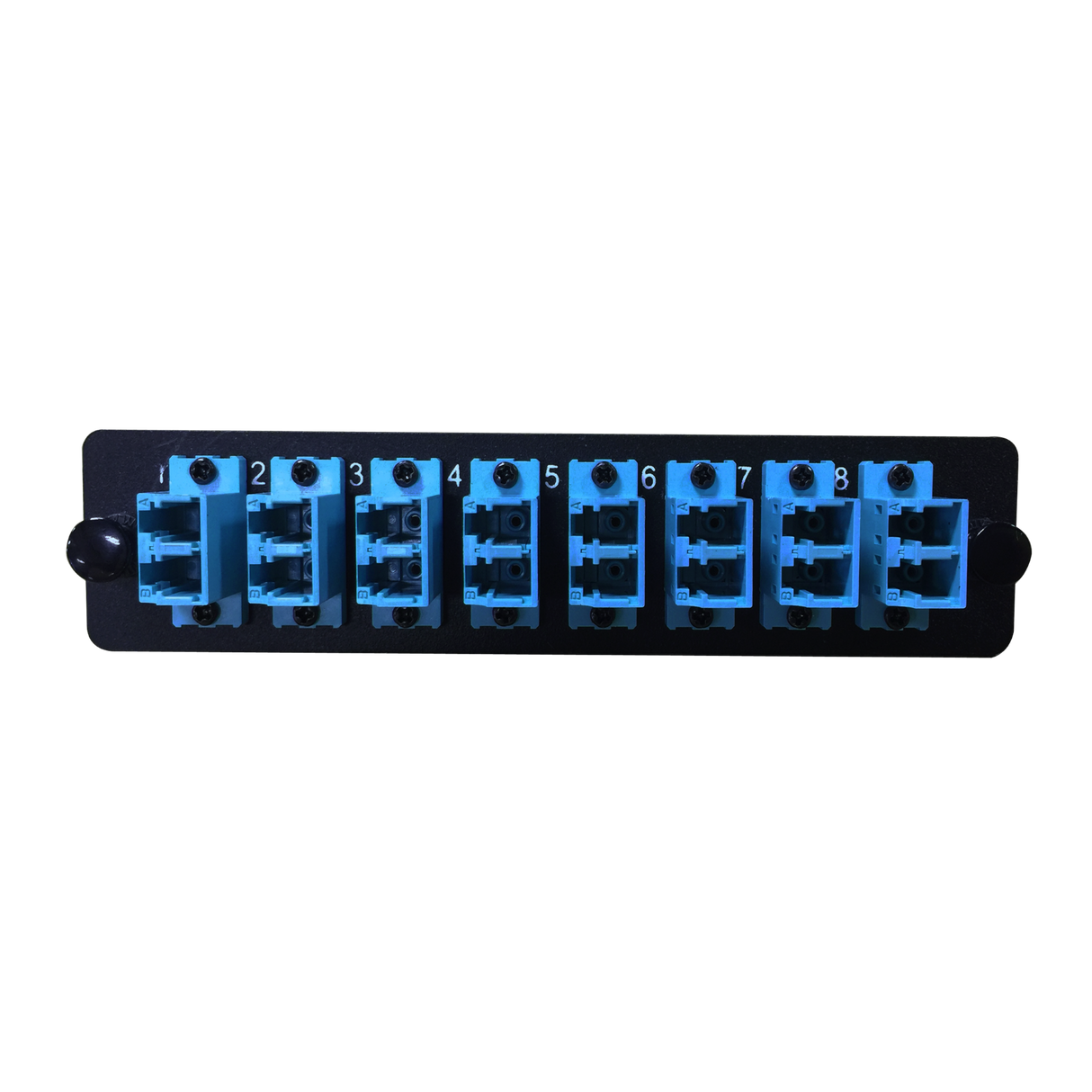 LGX Fiber Adapter Panel; 8 LC Duplex Adapters/Ports