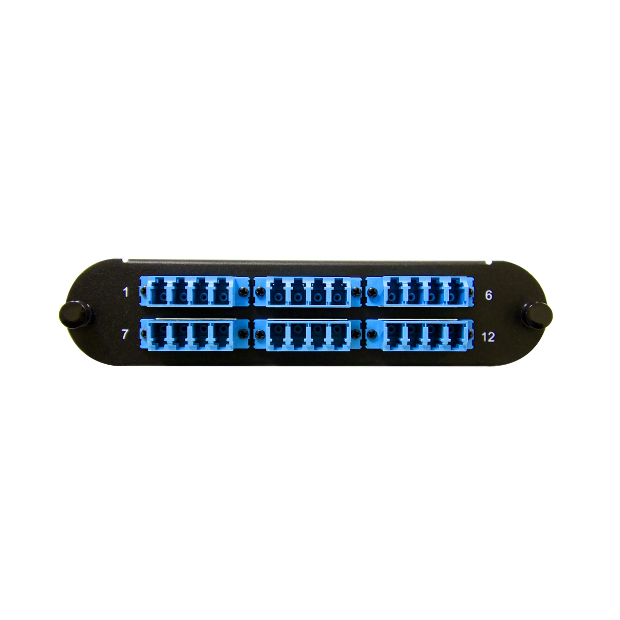 Corning CCH Compatible Fiber Adapter Panel; 6 LC Quad Adapters/Ports