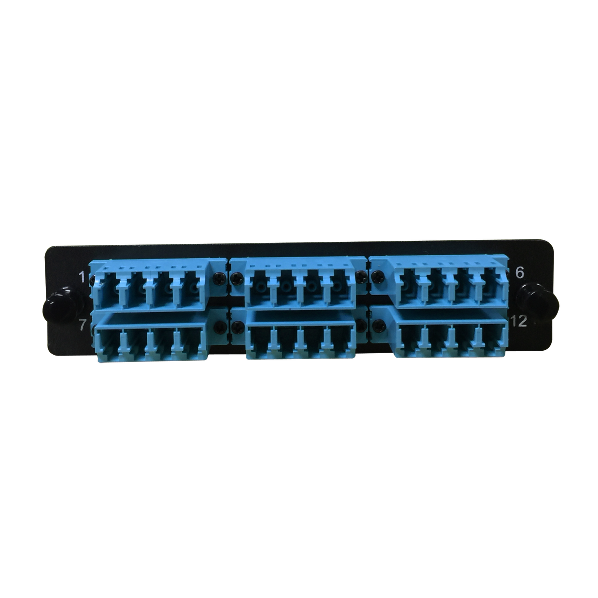 LGX Fiber Adapter Panel; 6 LC Quad Adapters/Ports