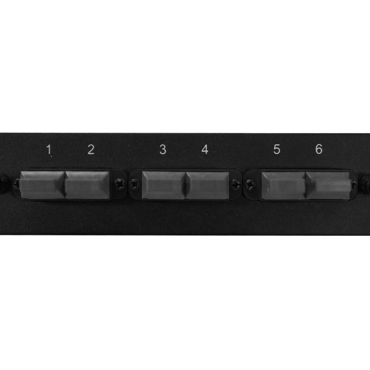 Leviton Compatible Fiber Adapter Panel; 3 MTP Duplex Adapters/Ports