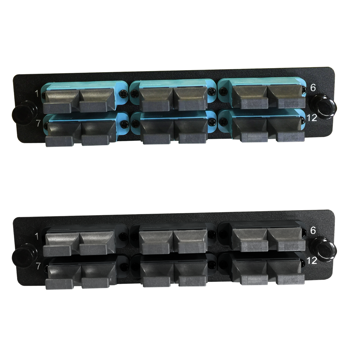 LGX Fiber Adapter Panel; 6 MTP Duplex Adapters/Ports