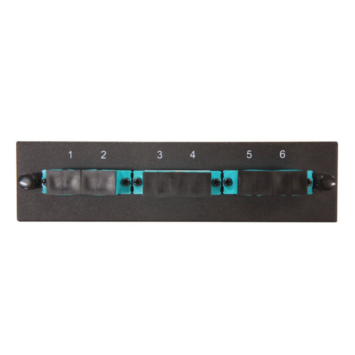 Leviton Compatible Fiber Adapter Panel; 3 SC Duplex Adapters/Ports
