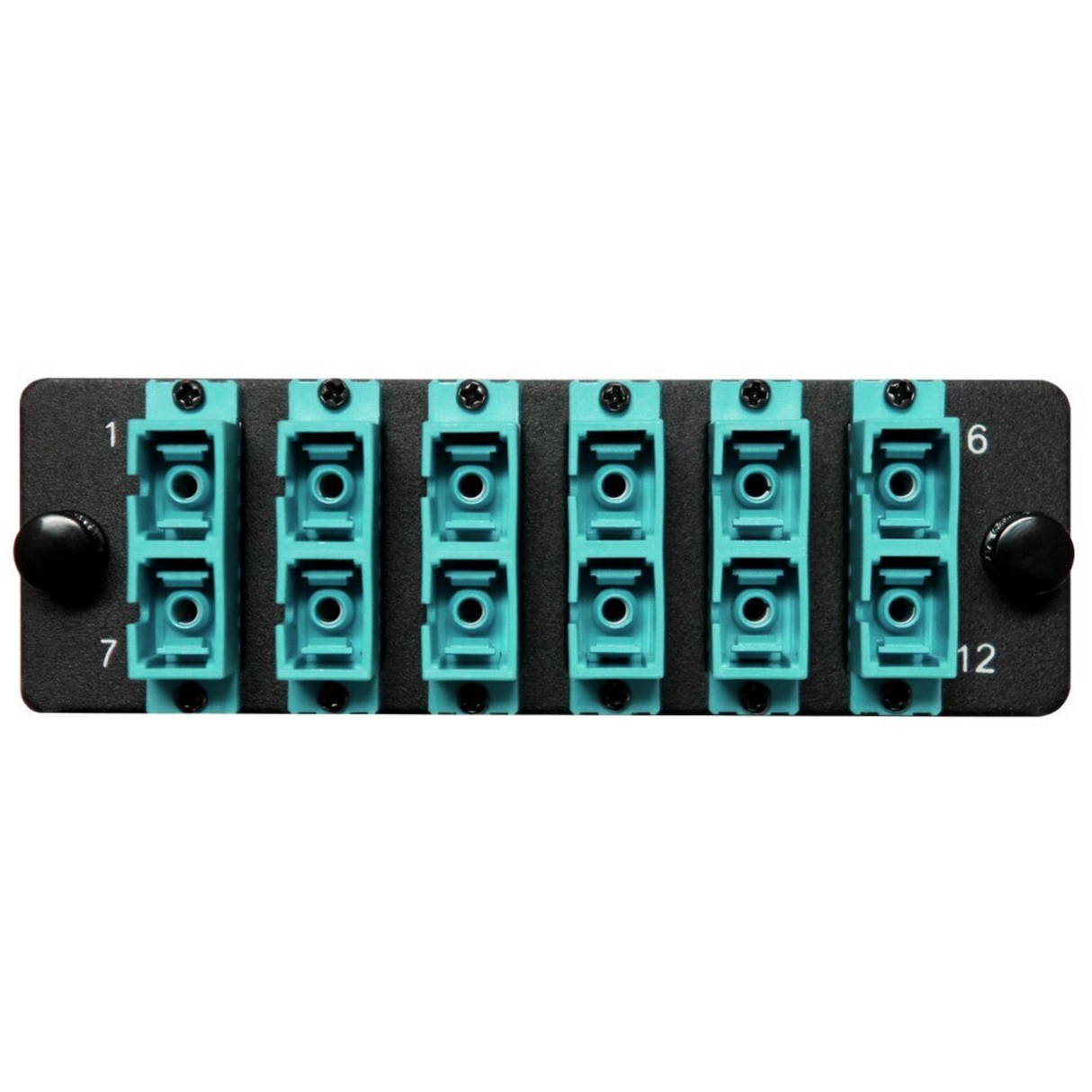 HDA Compatible Fiber Adapter Panel; 6 SC Duplex Ports