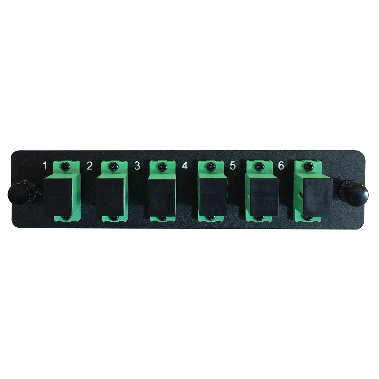 LGX Fiber Adapter Panel; 6 SC Simplex Adapters/Ports