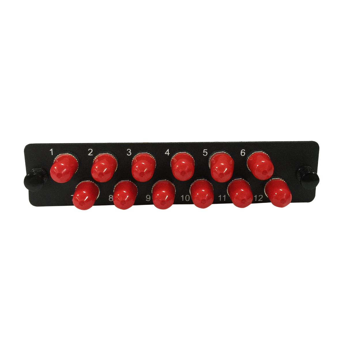 LGX Fiber Adapter Panel; 12 ST Simplex Adapters/Ports