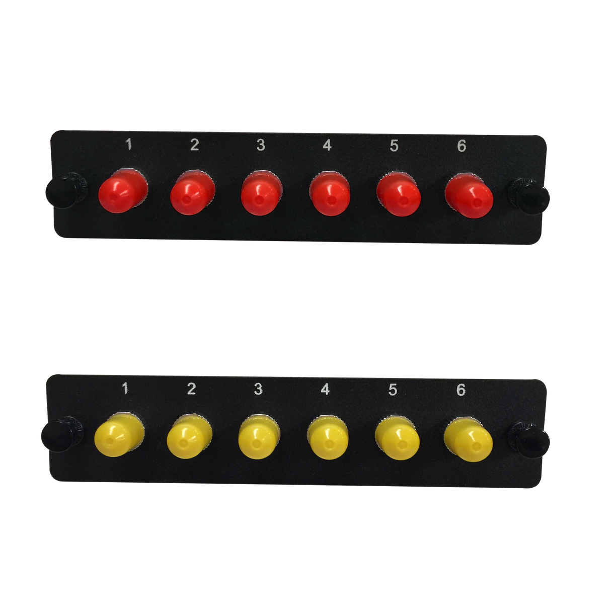 LGX Fiber Adapter Panel; 6 ST Simplex Adapters/Ports