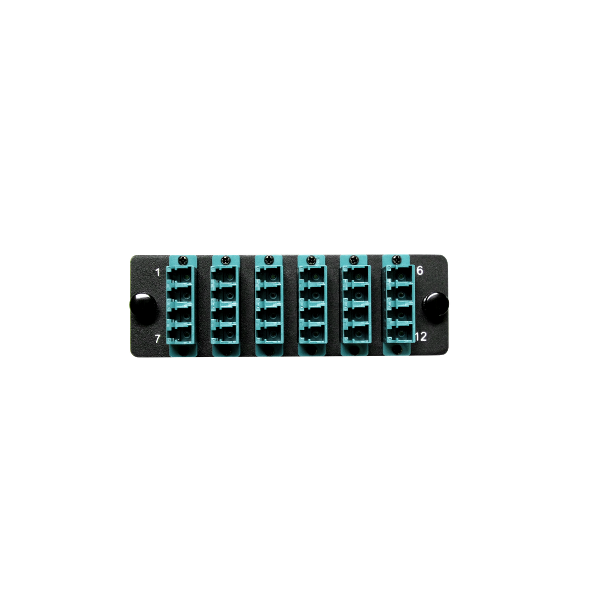 HDA Compatible Fiber Adapter Panel; 6 LC Quad Adapters/Ports