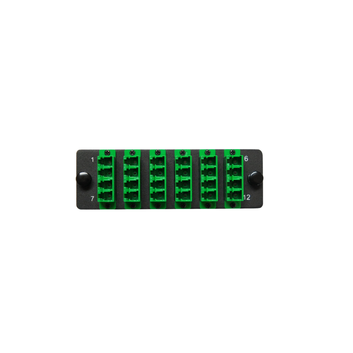 HDA Compatible Fiber Adapter Panel; 6 LC Quad Adapters/Ports