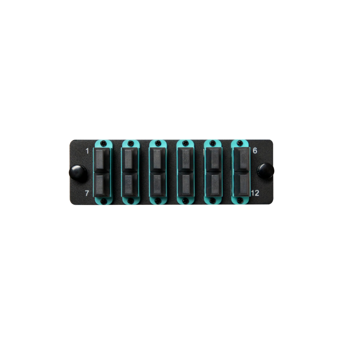 HDA Compatible Fiber Adapter Panel; 6 MTP Duplex Adapters/Ports