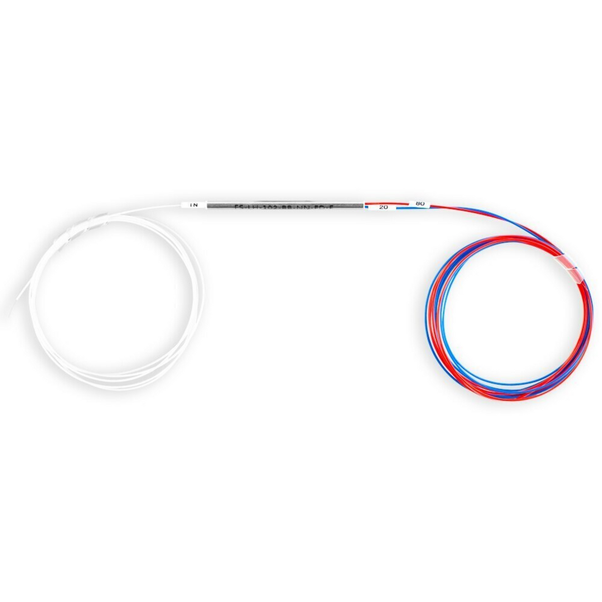 1x2 FBT Fiber Splitter, Dual Window, 900µm