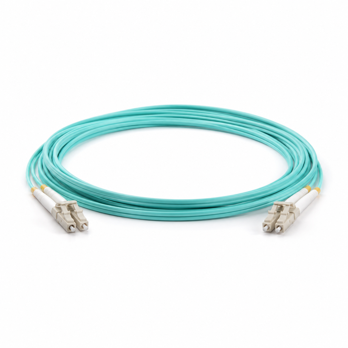 OM3 Duplex Fiber Patch Cables, LC - LC