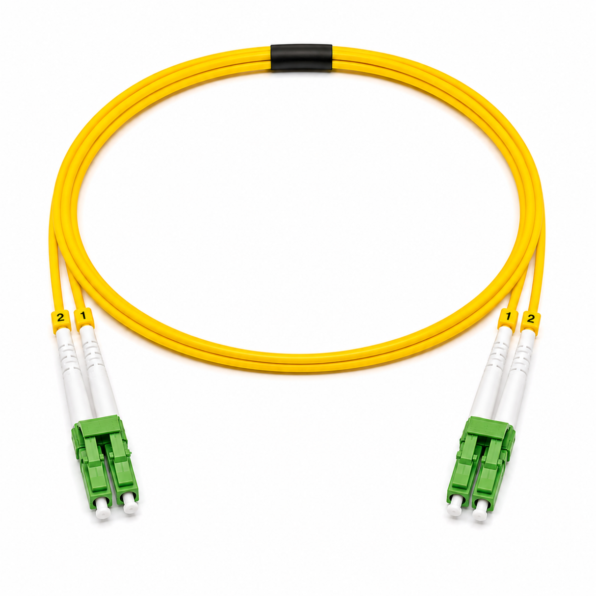 OS2 Duplex Fiber Patch Cables, LC/APC - LC/APC