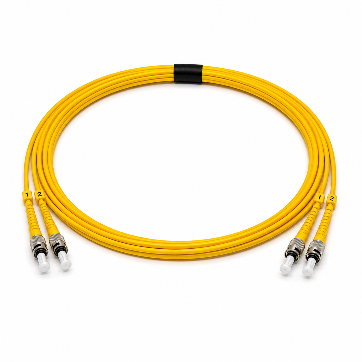 OS2 Duplex Fiber Patch Cables, ST/UPC - ST/UPC