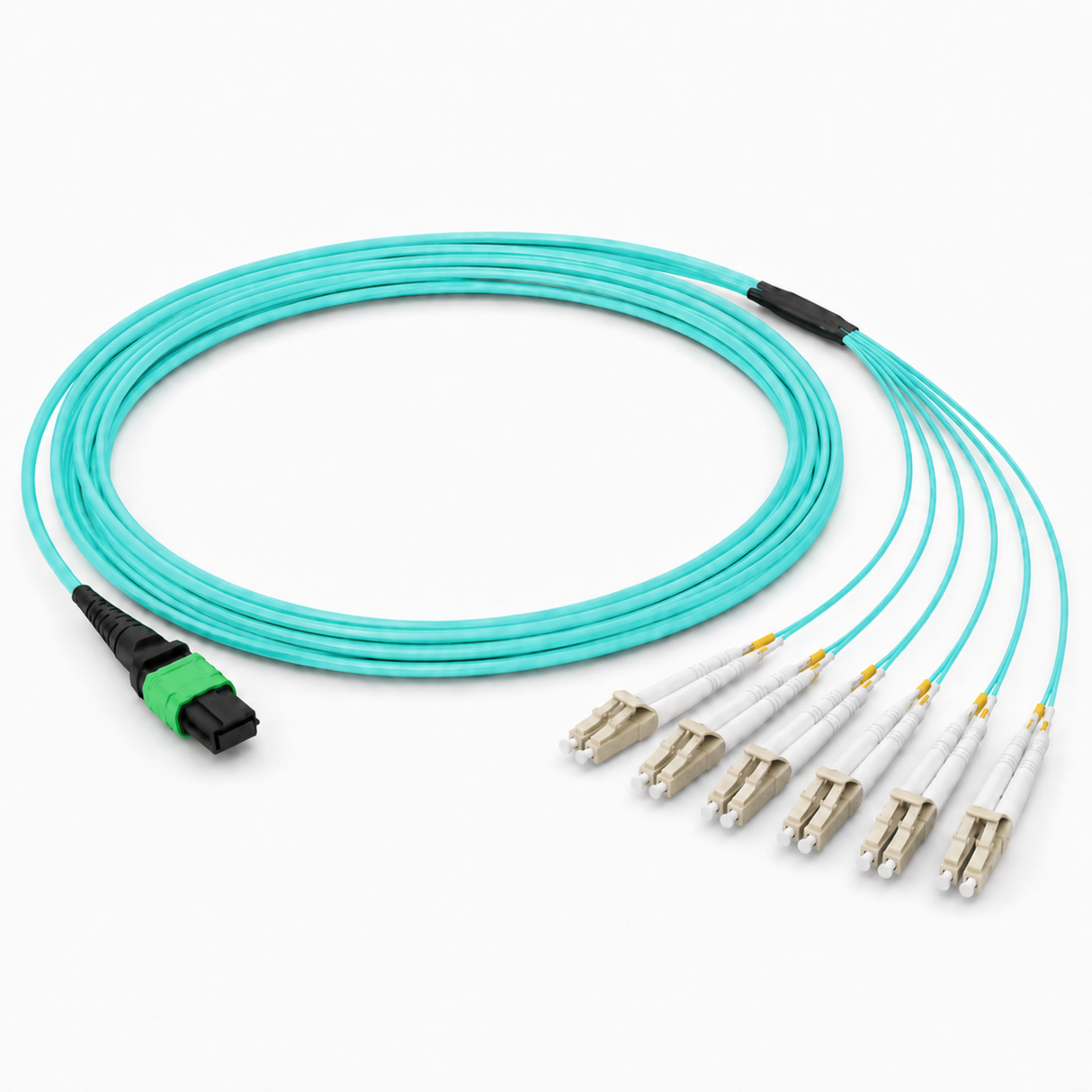 MTP-12 Fiber Breakout Cables, MTP(F) - 6 Duplex LC