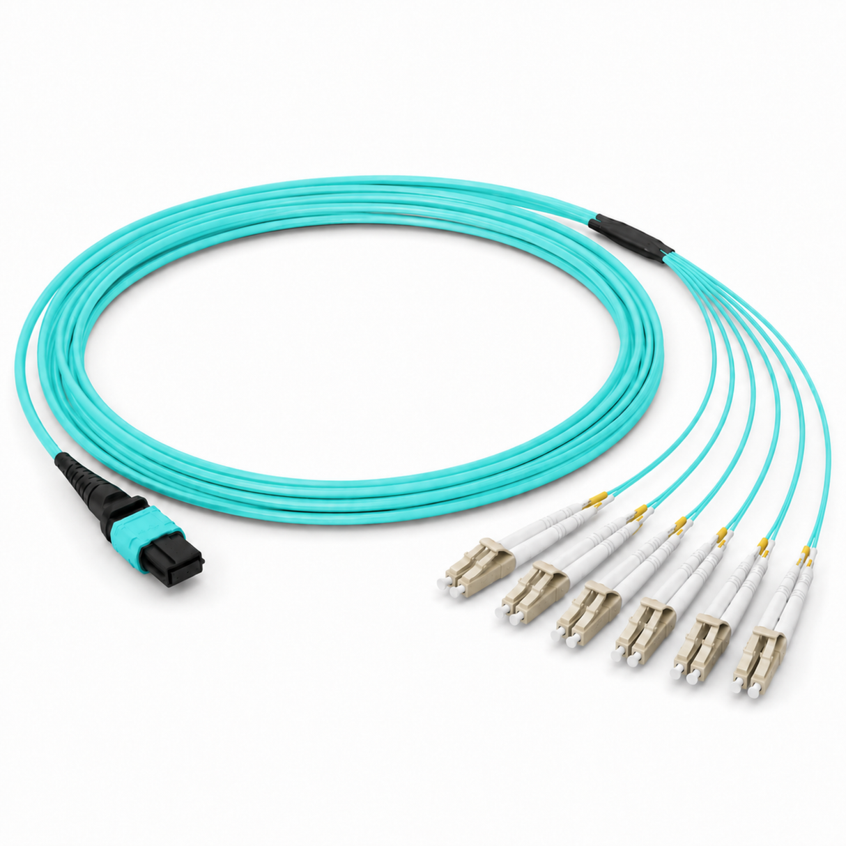 MTP-12 Fiber Breakout Cables, MTP(F) - 6 Duplex LC
