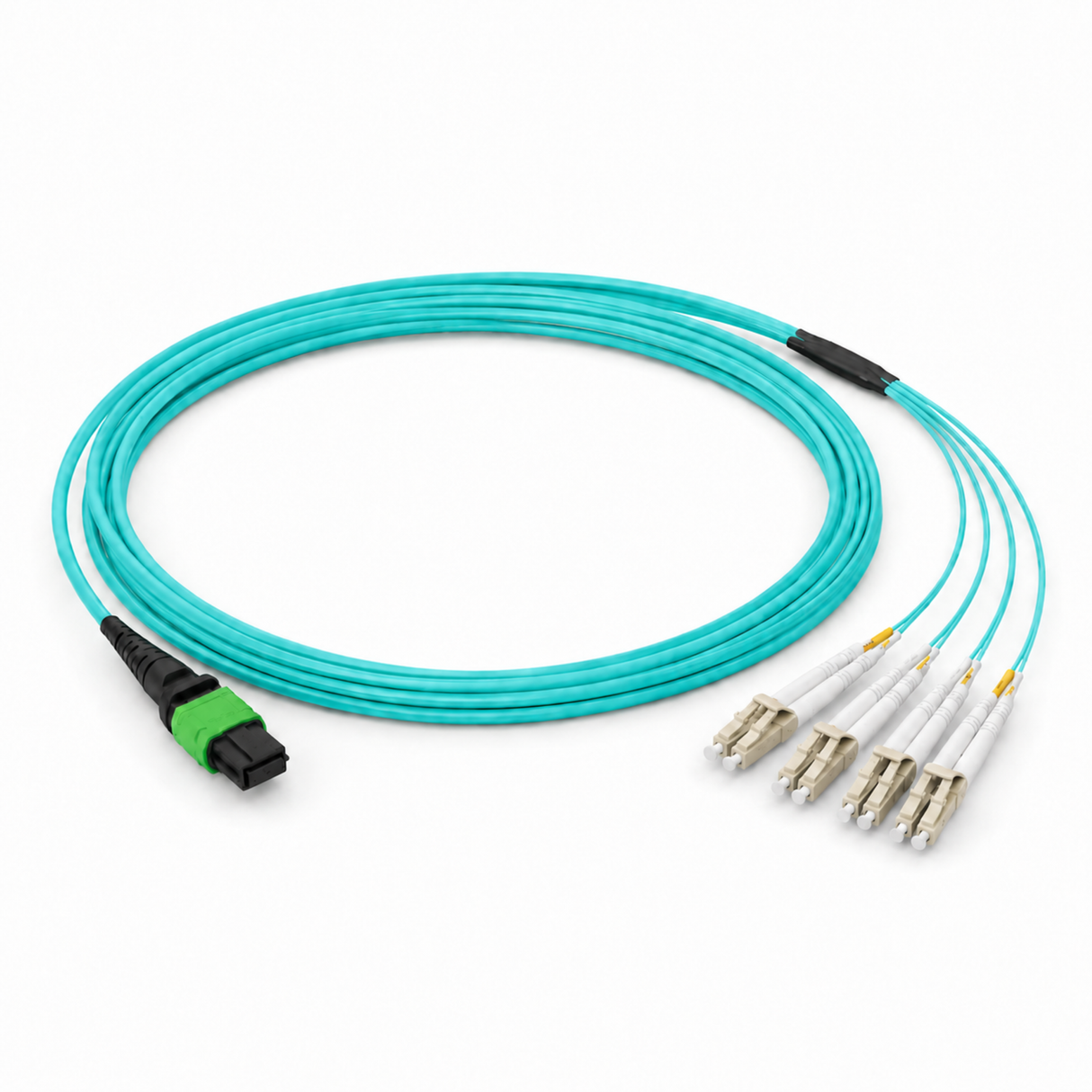 MTP-8 Fiber Breakout Cables, MTP(F) - 4 Duplex LC