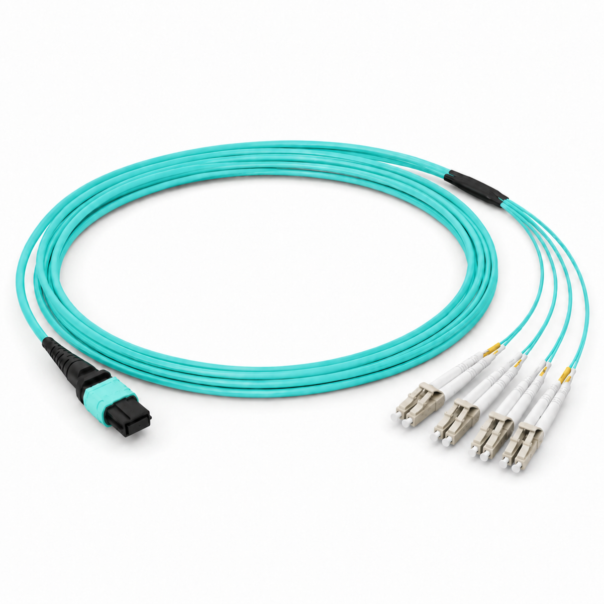 MTP-8 Fiber Breakout Cables, MTP(F) - 4 Duplex LC