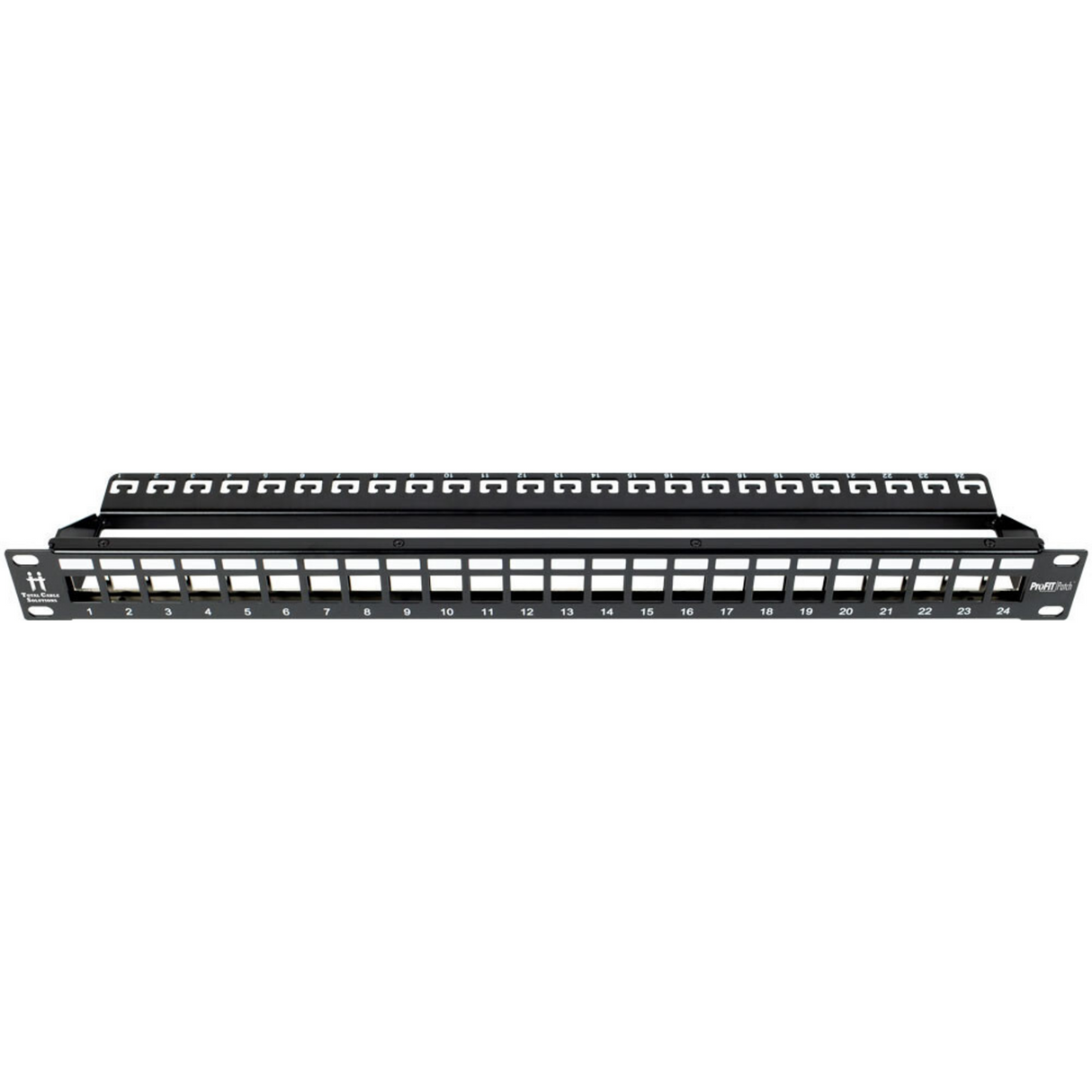 ProFIT Patch 1U 24 Port Keystone Jack Panel (Unloaded)