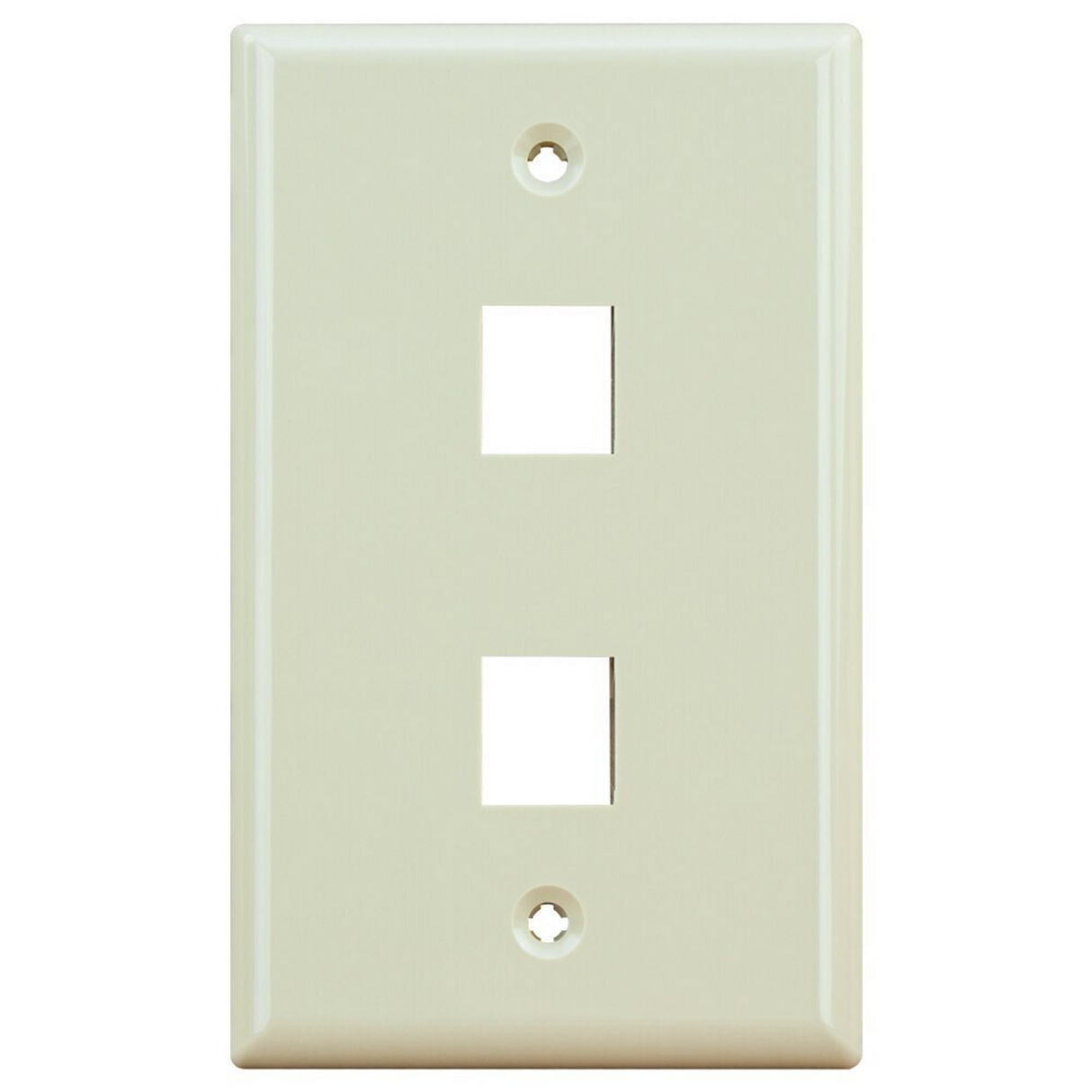 2 Port Wall Plate (Single Gang)