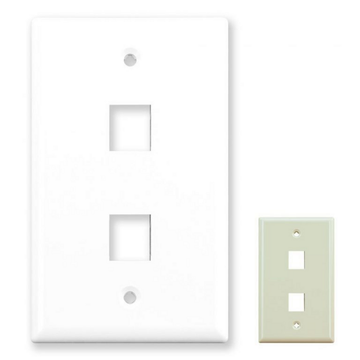 2 Port Wall Plate (Single Gang)