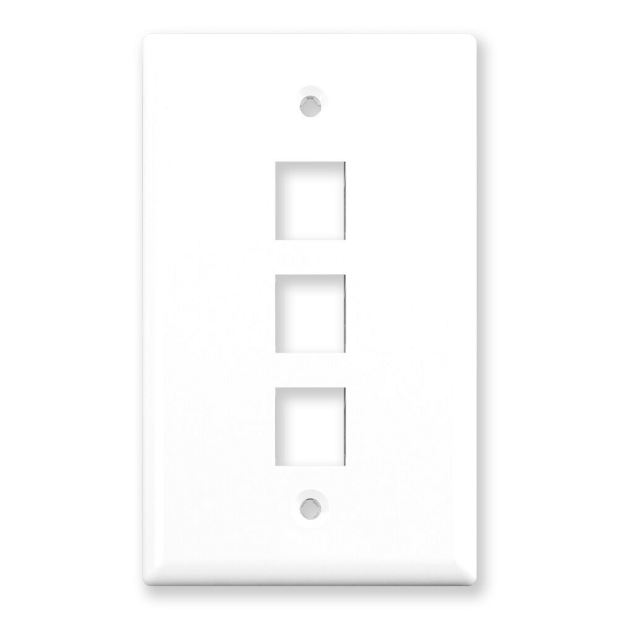 3 Port Wall Plate (Single Gang)