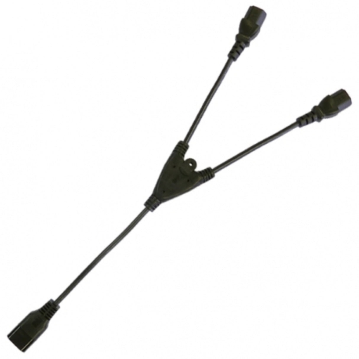 C14 Plug to 2 Way C13 Power Cord Splitter