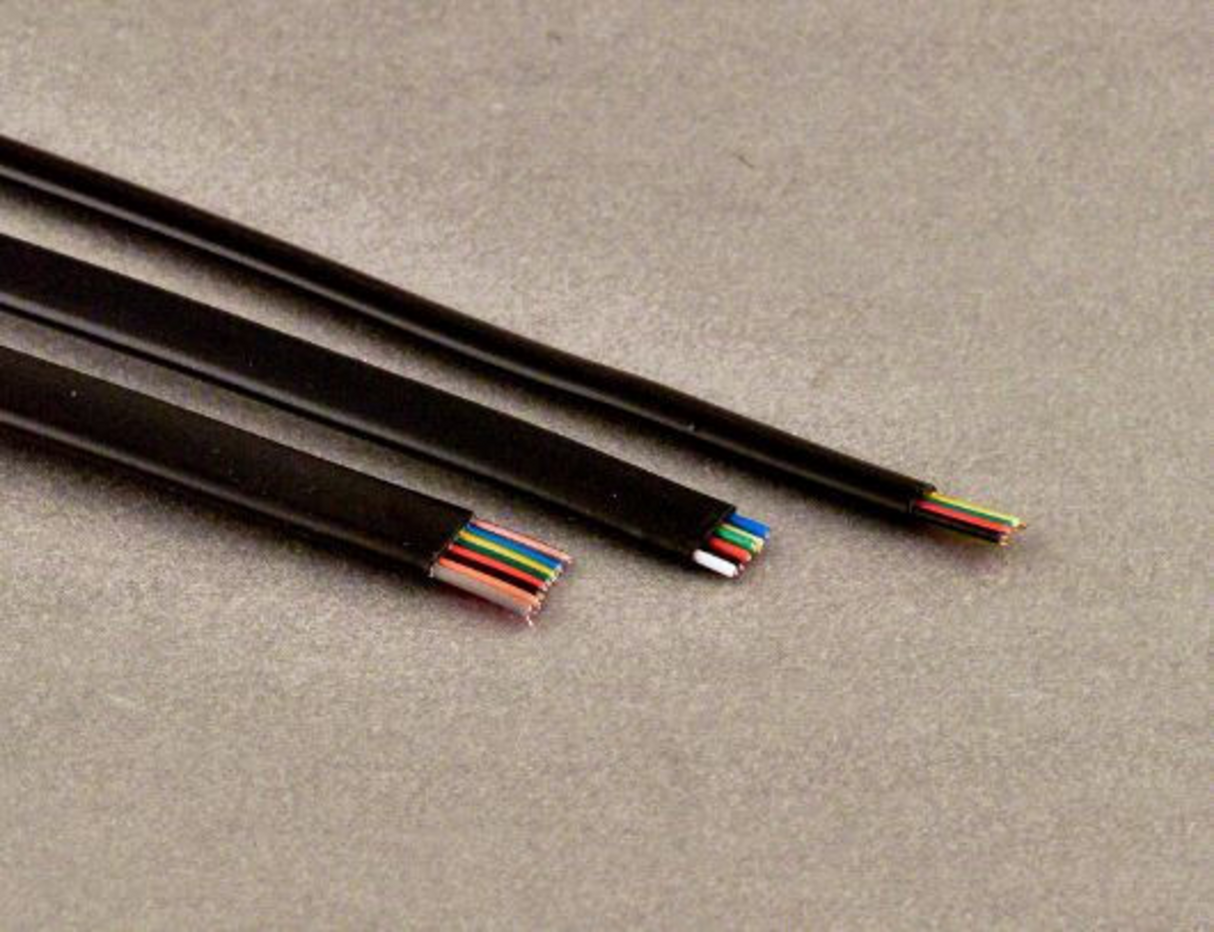 4/C 26 AWG Flat Black Line Cordage