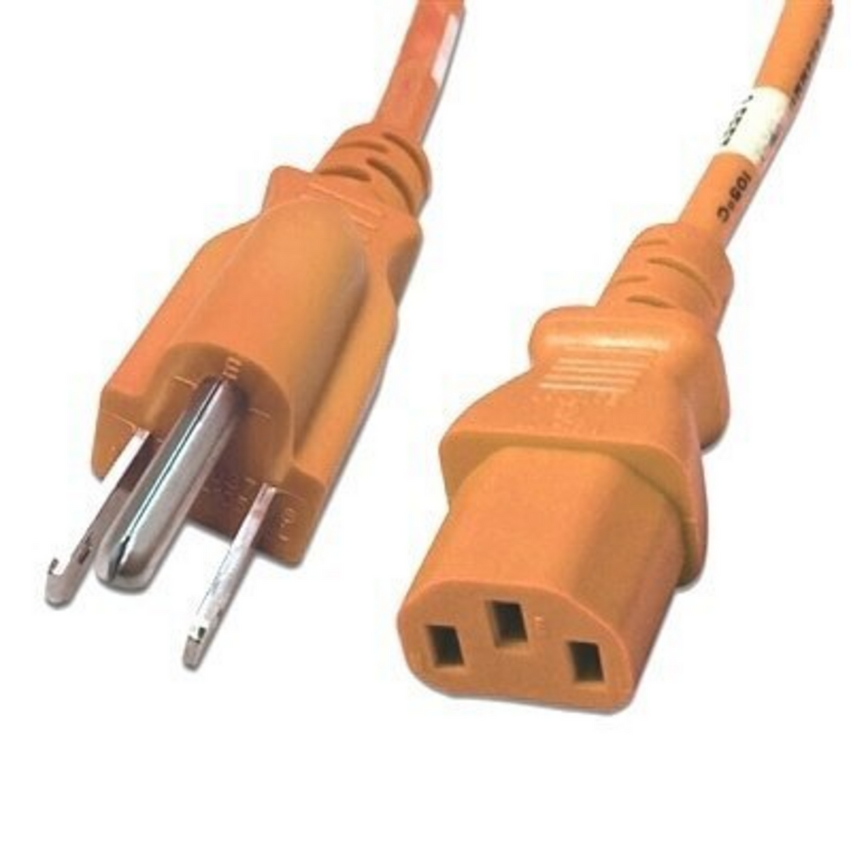 NEMA 5-15P to IEC320 C13 Power Cord (18AWG 125V/10A)