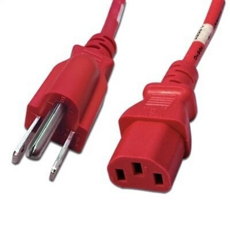 NEMA 5-15P to IEC320 C13 Power Cord (18AWG 125V/10A)