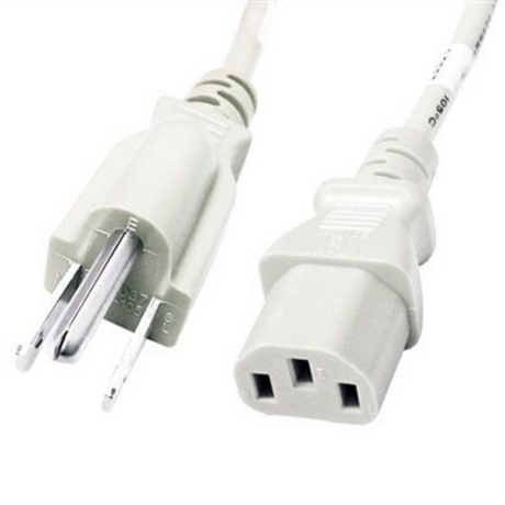 NEMA 5-15P to IEC320 C13 Power Cord (18AWG 125V/10A)