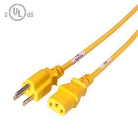 NEMA 5-15P to IEC320 C13 Power Cord (18AWG 125V/10A)