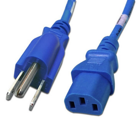NEMA 5-15P to IEC320 C13 Power Cord (18AWG 125V/10A)