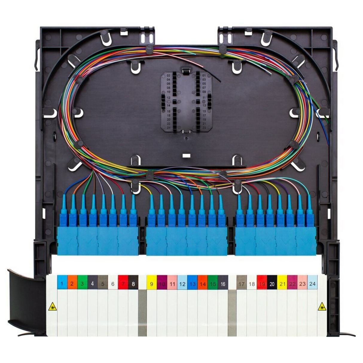 BladeHD Rack Mount Blade/Cassette, 24 SC/UPC, with Pigtails