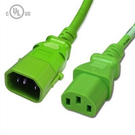 P-Lock Locking IEC320 C14 to IEC320 C13 Power Cord (14AWG 250V/15A)