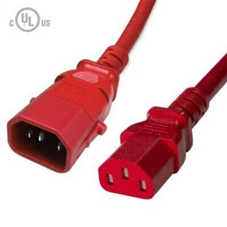 P-Lock Locking IEC320 C14 to IEC320 C13 Power Cord (14AWG 250V/15A)