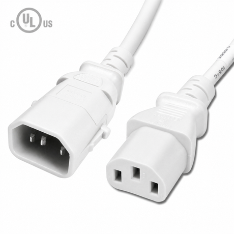 P-Lock Locking IEC320 C14 to IEC320 C13 Power Cord (14AWG 250V/15A)