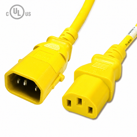 P-Lock Locking IEC320 C14 to IEC320 C13 Power Cord (14AWG 250V/15A)