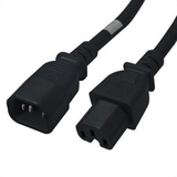 IEC320 C14 to IEC320 C15/C13 Power Cord (14AWG 250V/15A)
