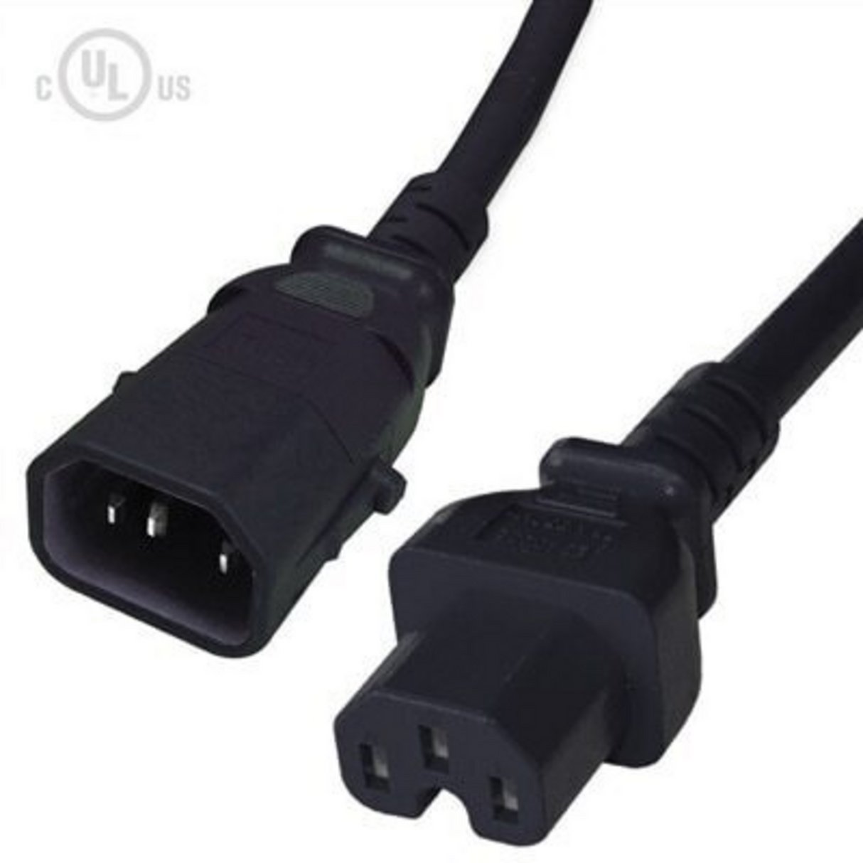 P-Lock Locking IEC320 C14 to IEC230 C15/C13 Power Cord (14AWG 250V/15A)