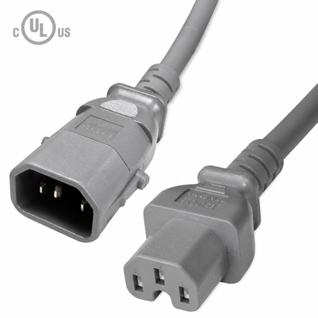 P-Lock Locking IEC320 C14 to IEC230 C15/C13 Power Cord (14AWG 250V/15A)