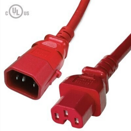P-Lock Locking IEC320 C14 to IEC230 C15/C13 Power Cord (14AWG 250V/15A)