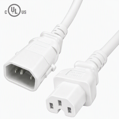 P-Lock Locking IEC320 C14 to IEC230 C15/C13 Power Cord (14AWG 250V/15A)