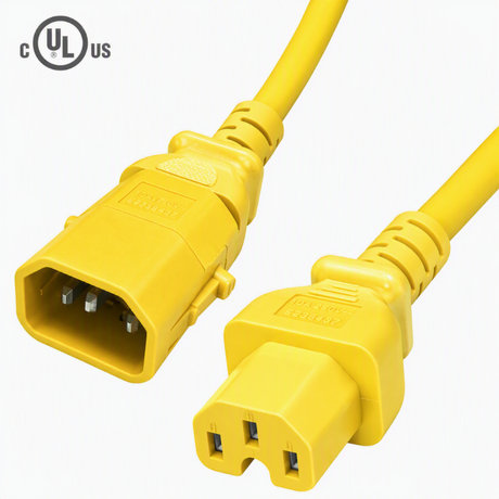 P-Lock Locking IEC320 C14 to IEC230 C15/C13 Power Cord (14AWG 250V/15A)