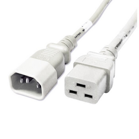 IEC320 C14 to IEC320 C19 Power Cord (14AWG 250V/15A)