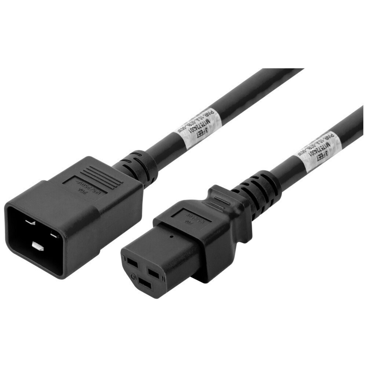 IEC320 C20 to IEC320 C21 Power Cord (12AWG 250V/20A)